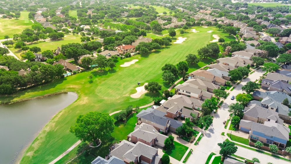 AMW Quail Valley Neighborhood aerial view