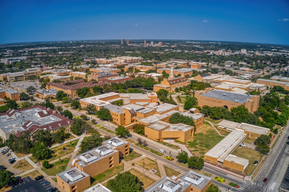 AMW public university aerial view Texas